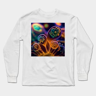 Amoeba Wonderland: A Surreal Aquatic Art Piece Long Sleeve T-Shirt